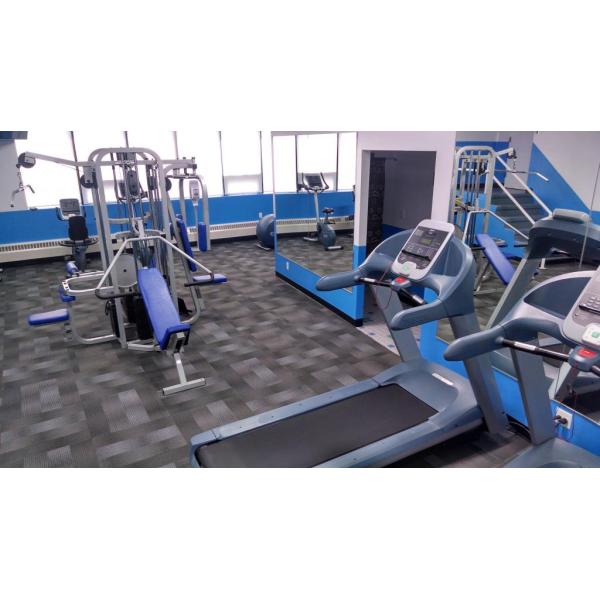 A gym offering a variety of new and remanufactured treadmills and exercise equipment.