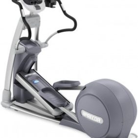 The Precor EFX 833 Elliptical - Remanufactured is shown on a white background, demonstrating the versatility of this New & Remanufactured Gym Equipment.