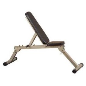Body Solid Best Fitness FID Folding Bench - New with a seat and backrest on a white background.