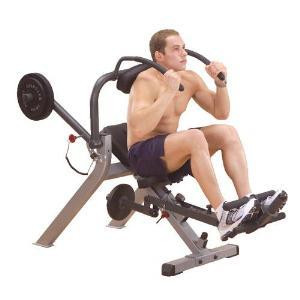 Body Solid GAB300 Semi Recumbent Ab Bench New