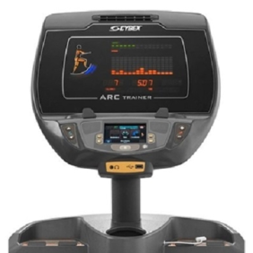 A new Cybex 770a Lower Body Arc Trainer w/Standard Console - Remanufactured with an electronic display on it.
