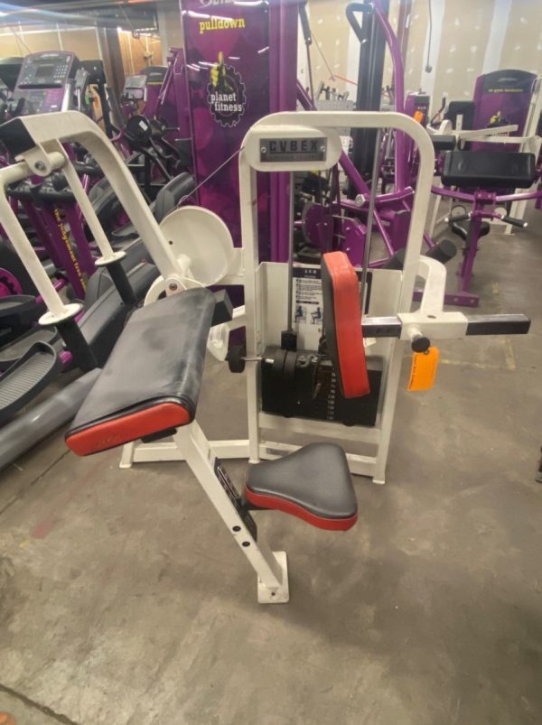 New Cybex VR Arm Extension - Remanufactured gym equipment in a room.