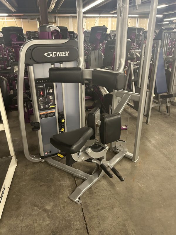 A gym with a variety of new and Cybex Eagle NX Torso Rotation - As Is Functional equipment in it.