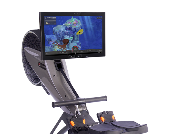 A new Aviron Impact Series Rower - New with a TV on it.