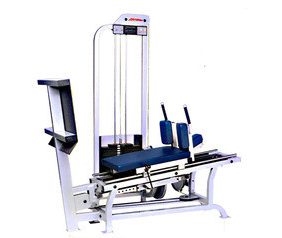 A machine with a Life Fitness PRO Horizontal Leg Press - Remanufactured on it.
