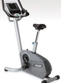 The Precor C846i Experience Upright Bike - Remanufactured, a piece of New & Remanufactured Gym Equipment, is shown on a white background.