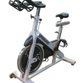 A new Star Trac Spinner Pro - Remanufactured exercise bike is displayed on a white background.